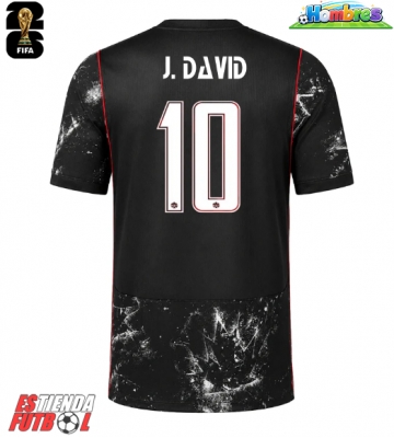 Canadá Jonathan David #10 Segunda Equipación Mundial 2026 Manga Corta
